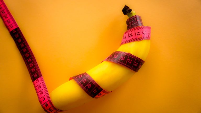 measurement banana like penis symbol