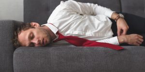 Does masturbation make you tired? Man sleeping