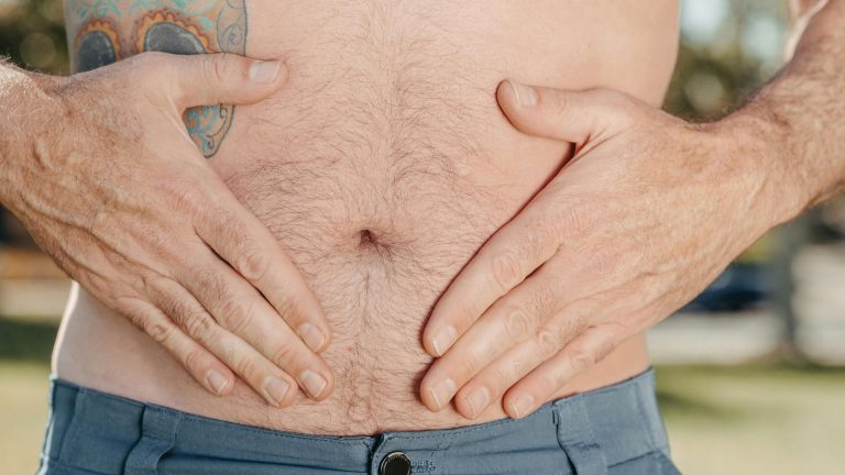 Man's stomach